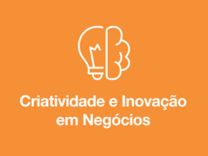 Icone e cor do fundo do curso Criatividade e Inovação em Negócios