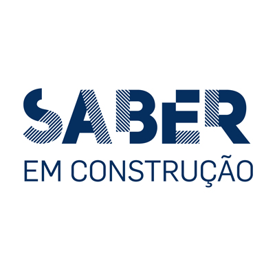 logo saber em construcao branco